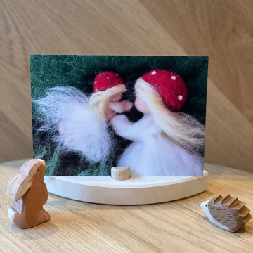 Paddenstoelen moeder en kind