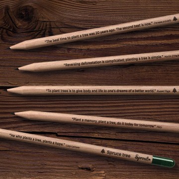 Sproutplantatreeeditionplantablepencilswithsustainablequotes1800x1800
